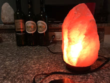 Super Magical 4-7lb Himalayan Salt Lamp on Wood Base w/UL-Approved Cord, Quality Dimmer and Extra Bulb!